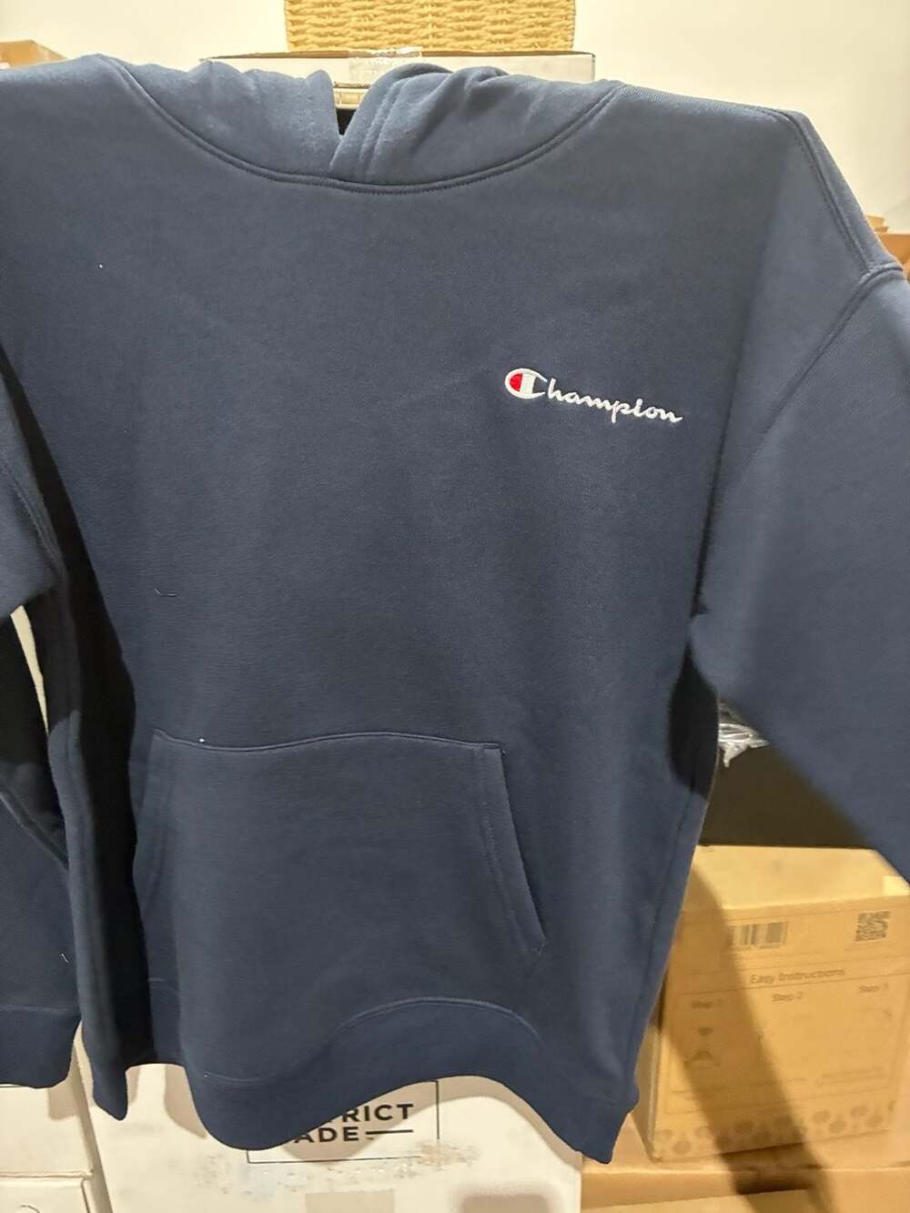 Champion Youth Boys Navy Blue Panther Graphic Hoodie Size M (10/12)